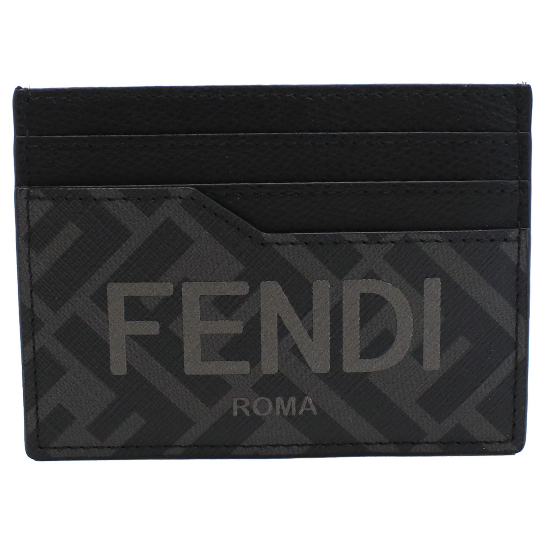 FENDI フェンディ 7M0333 カードケース グレー系 ブラック メンズ