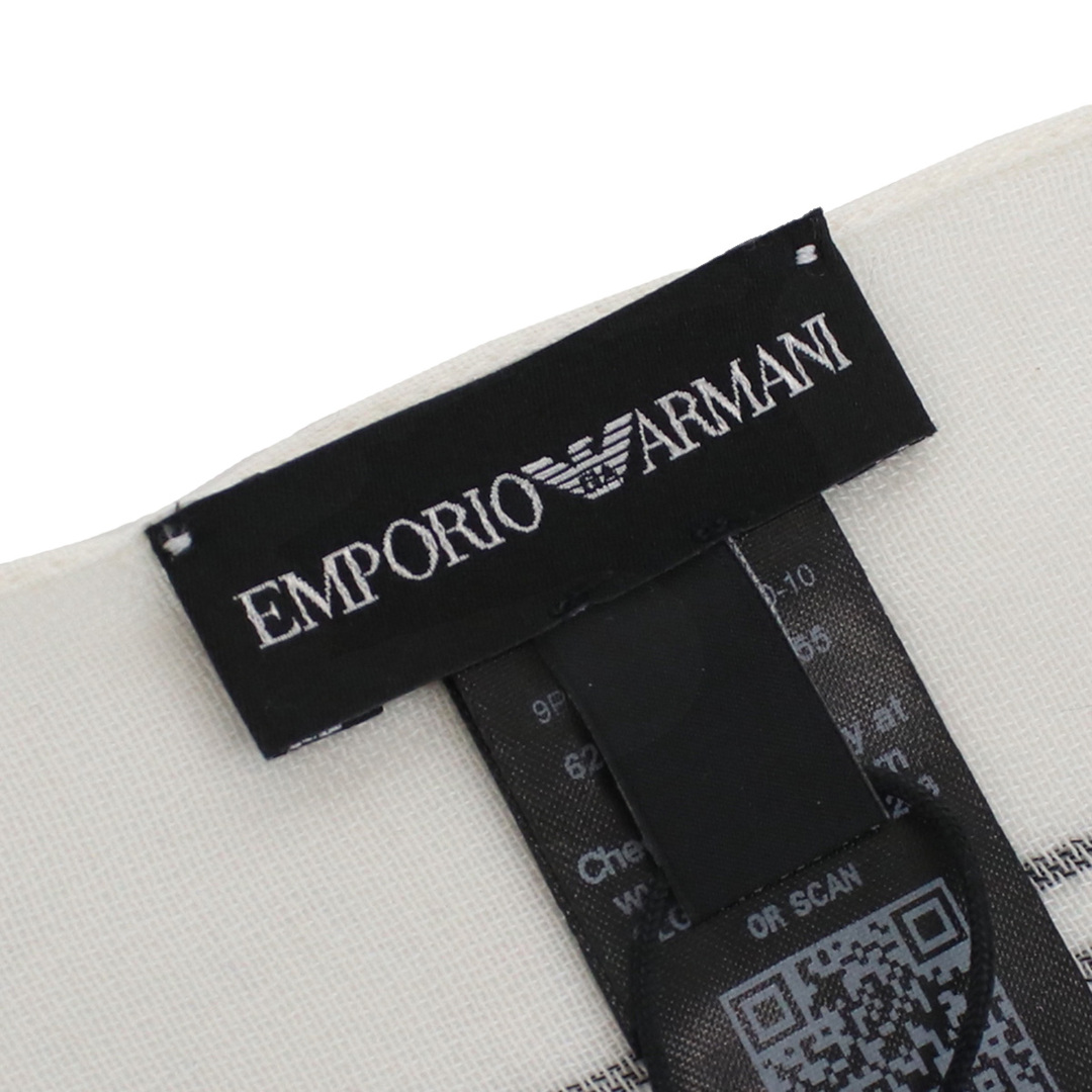 Emporio Armani(エンポリオアルマーニ)のEmporio Armani エンポリオ・アルマーニ 625055 マフラー WHITE ホワイト系 メンズ メンズのファッション小物(マフラー)の商品写真