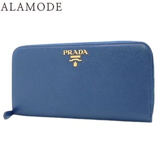 定番の長財布✨PRADA　サフィアーノ ジップアラウンド長財布　ネイビー