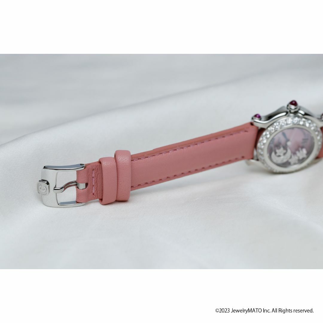 Chopard(ショパール)の【鑑別書付き】ショパール 腕時計 ハッピースポーツ ピンク シェル ダイヤ レディースのファッション小物(腕時計)の商品写真