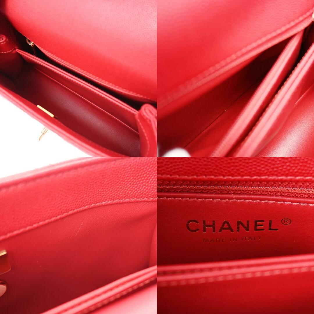 CHANEL(シャネル)のシャネル  トップハンドル XS 2WAYバッグ 赤 レディースのバッグ(ハンドバッグ)の商品写真