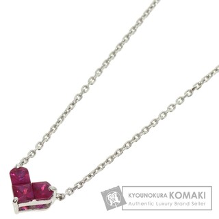 スタージュエリー(STAR JEWELRY)のSTAR JEWELRY ミステリアスハート カラーストーン ネックレス PT950 レディース(ネックレス)