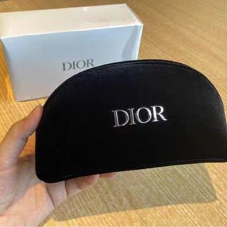 クリスチャンディオール(Christian Dior)の新品未使用Dior ノベルティ ベロア ポーチ ブラック(ポーチ)