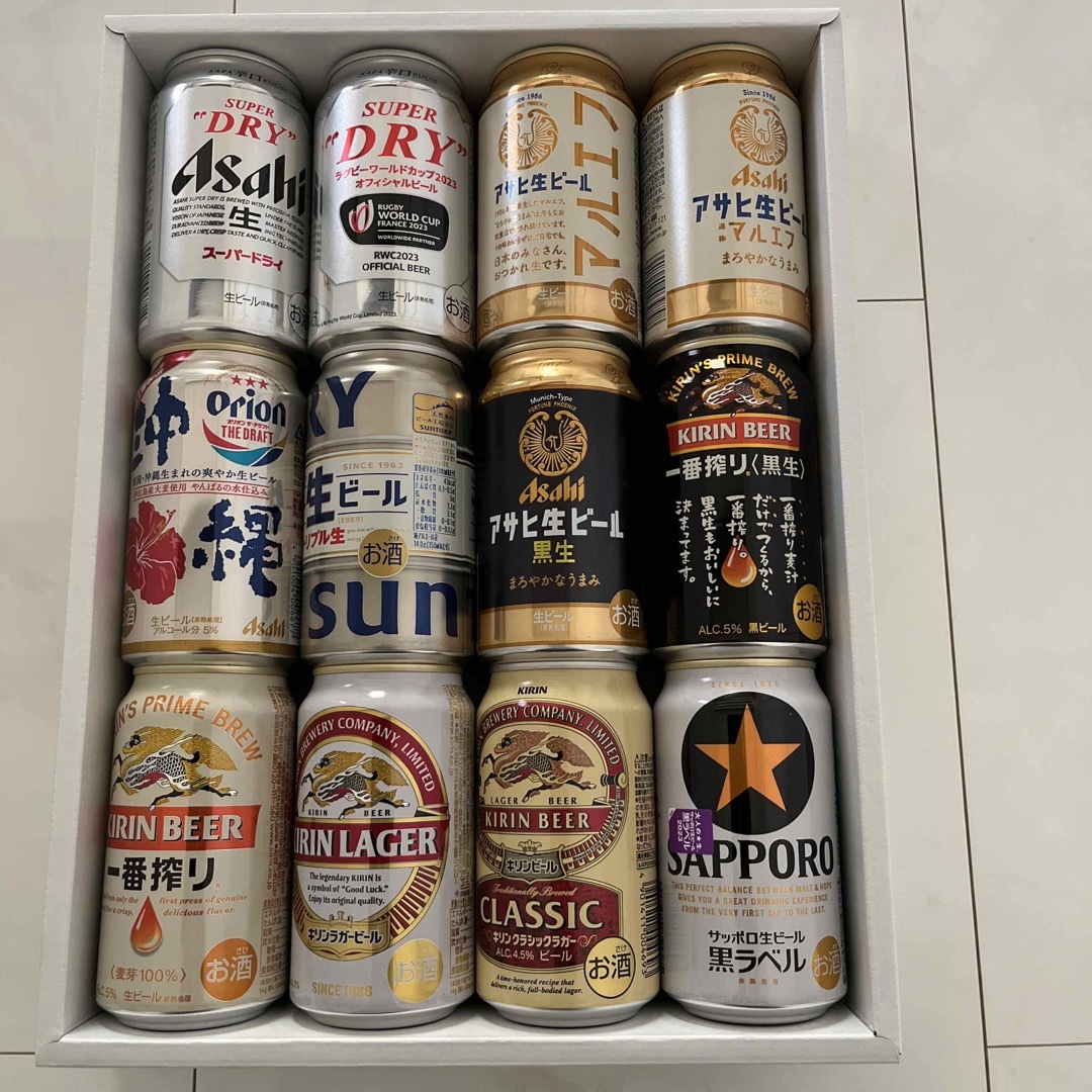 ビール12本詰め合わせ 食品/飲料/酒の酒(ビール)の商品写真