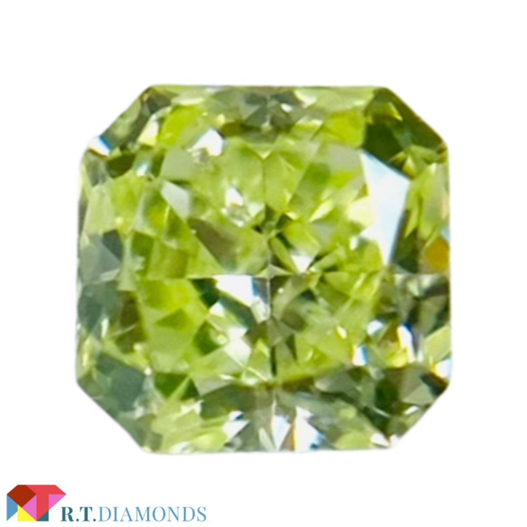 0094ctカラーFANCY YELLOW GREEN 0.094ct SQ/RT2347/CGL