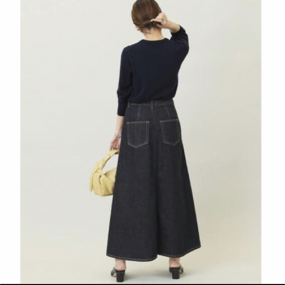 IENA(イエナ)のIENA エコデニムトラペーズスカート　40 レディースのスカート(ロングスカート)の商品写真