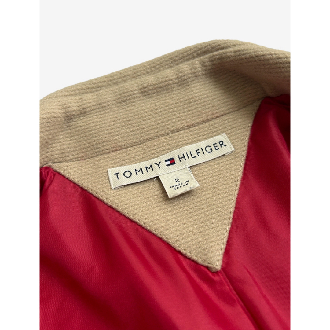 TOMMY HILFIGER(トミーヒルフィガー)のTOMMY HILFIGER トミーヒルフィガー ベージュ ピーコート レディースのジャケット/アウター(ピーコート)の商品写真