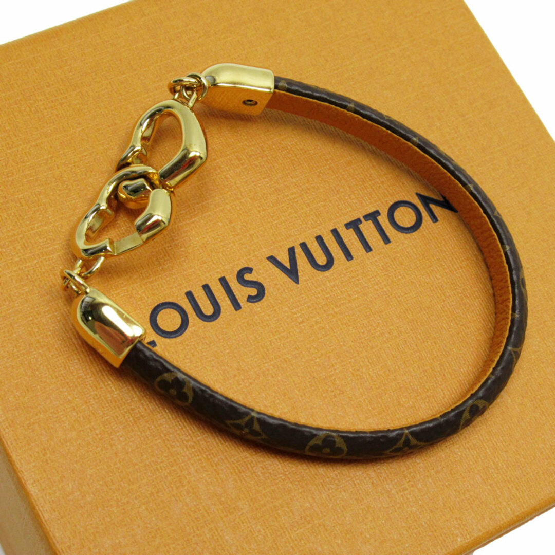 ルイ ヴィトン LOUIS VUITTON ブレスレット モノグラム ブラスレ・セイ イエス モノグラムキャンバス ブラウン ゴールド レディース M6758F 送料無料 g3900g