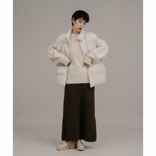 ラート(LAATO)の【チョコレート】FUWAFUWA KNIT SKIRT(ロングスカート)