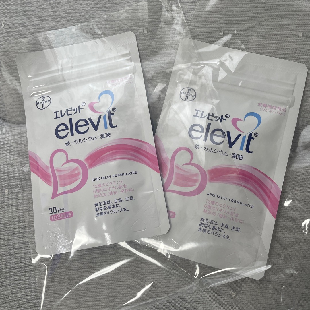 elevit - エレビット 葉酸サプリ 2袋分の通販 by るるる's shop ...