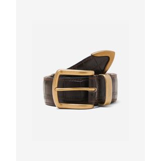 NOAH Croc Embossed Metal Tip Belt 32(ベルト)