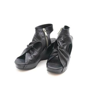 靴/シューズRick Owens リックオウエンス ウェッジソール サンダル 36.5