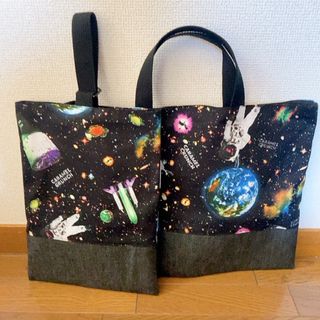 宇宙＊レッスンバッグ＆上履き入れ(バッグ/レッスンバッグ)