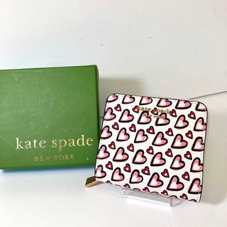 ケイトスペードニューヨーク(kate spade new york)のkate spade new york レザー ハート柄 折り財布 新品 未使用(財布)