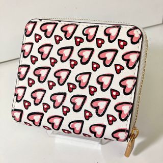 kate spade new york - kate spade new york レザー ハート柄 折り財布