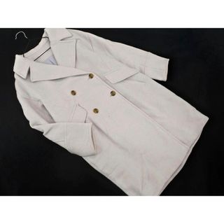 ページボーイ(PAGEBOY)のPAGEBOY ページボーイ ウール混 ダブル ロング コート sizeS/オフホワイト ◆■ レディース(ロングコート)