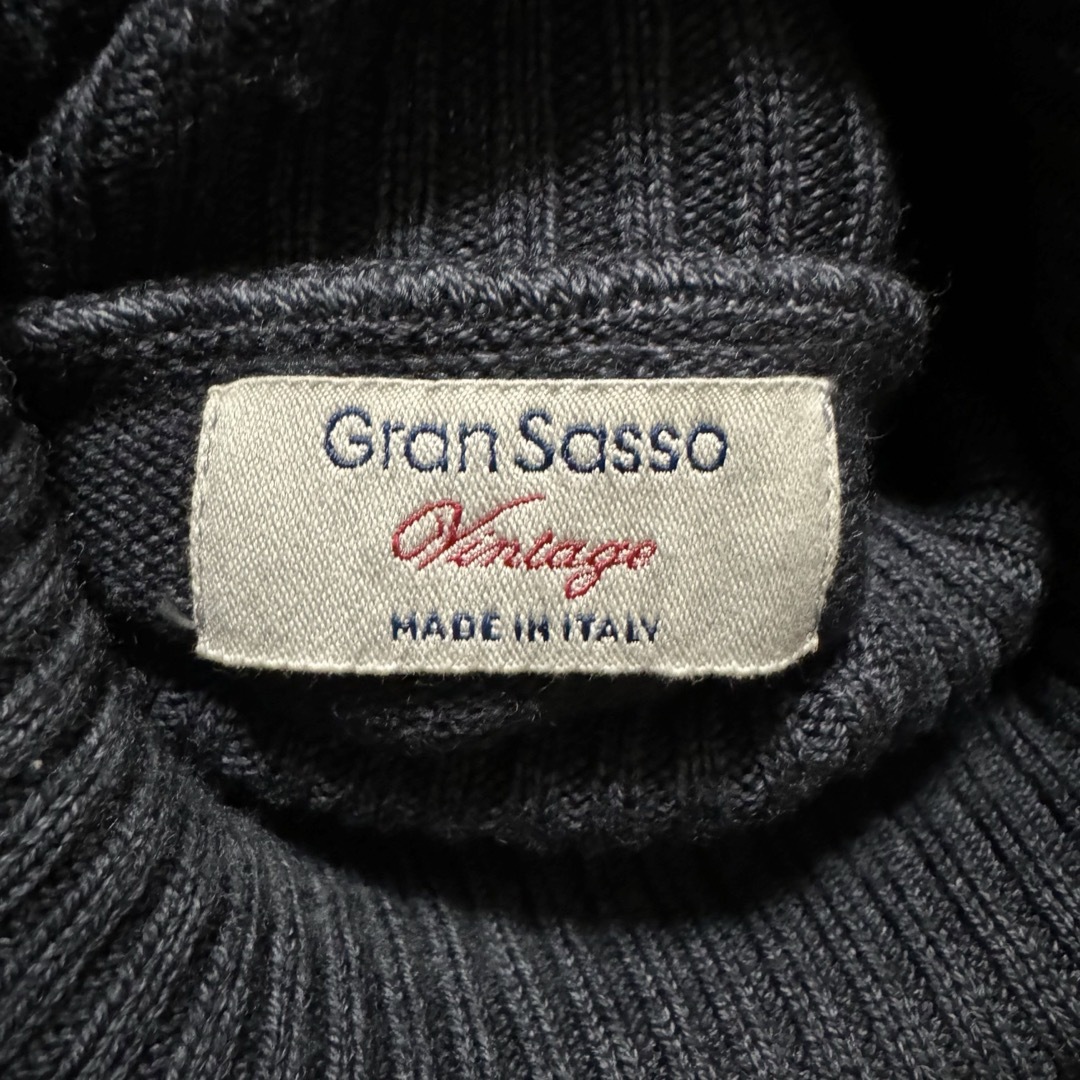 Gran Sasso グランサッソ タートルネックニット グレー メンズ 52