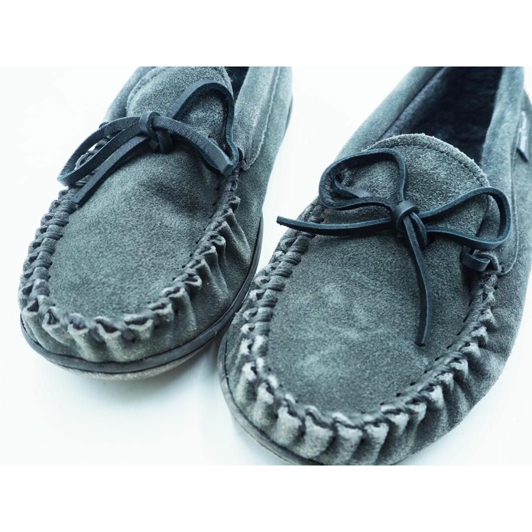 Minnetonka(ミネトンカ)のミネトンカ ケイデンス クラシック トラッパー 40604 ボア モカシン シューズ size6M(23cm)/グレー ◆■ レディース レディースの靴/シューズ(その他)の商品写真