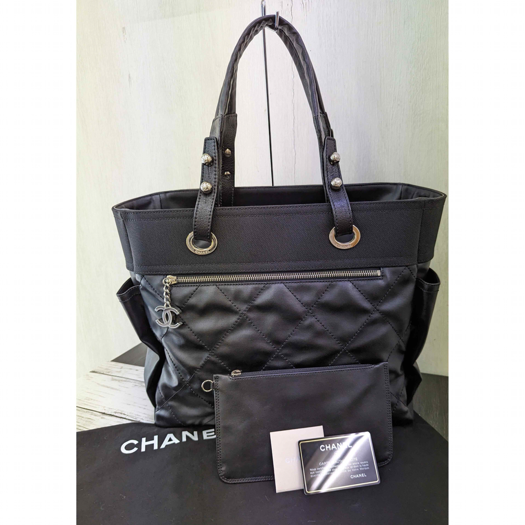 シャネル トートバッグ パリビアリッツ GM  黒 CHANEL