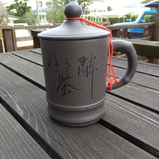 何記中意紫砂茶杯(陶芸)