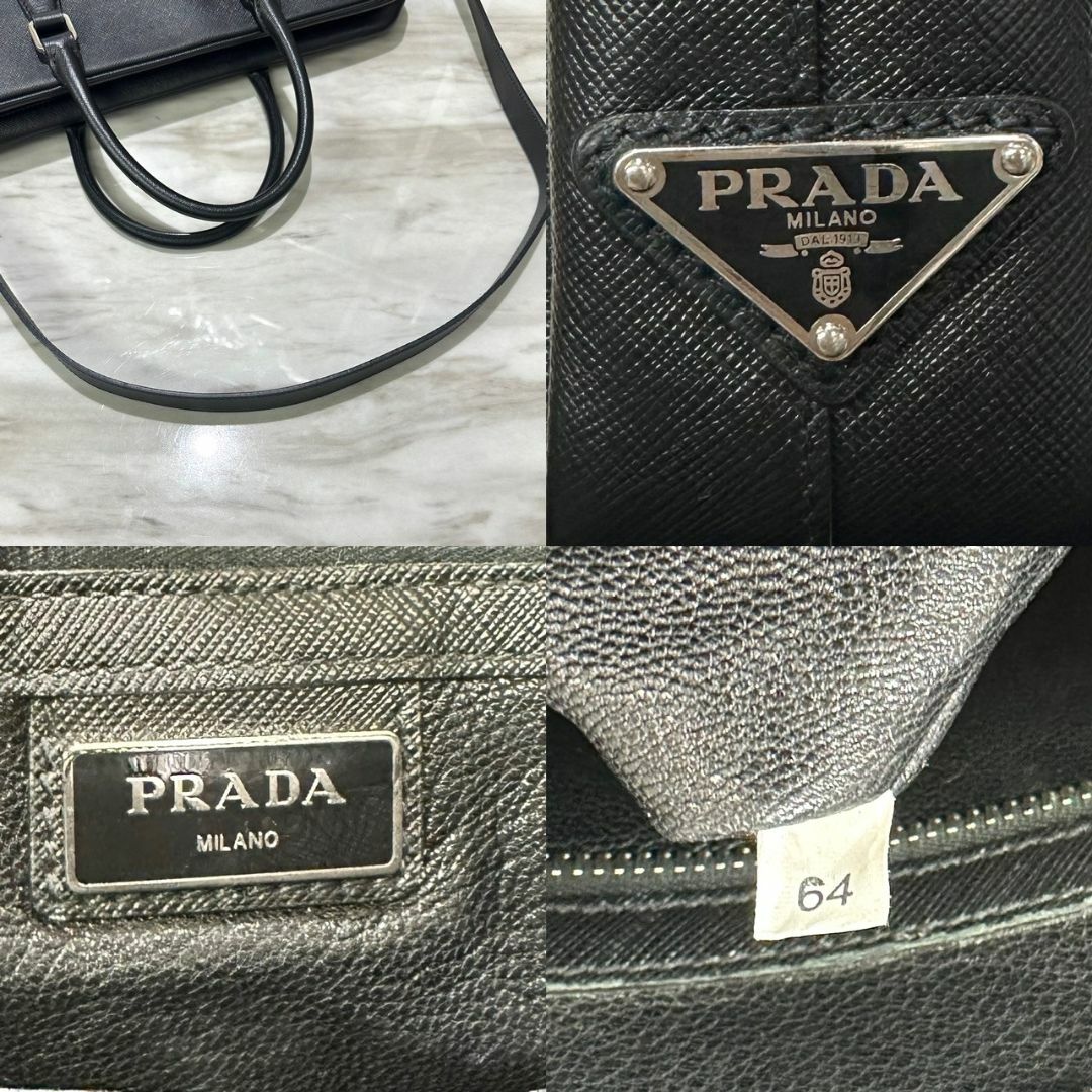 PRADA(プラダ)の未使用に近い★　プラダ　サフィアーノ　2way　ビジネスバッグ　黒 メンズのバッグ(ビジネスバッグ)の商品写真