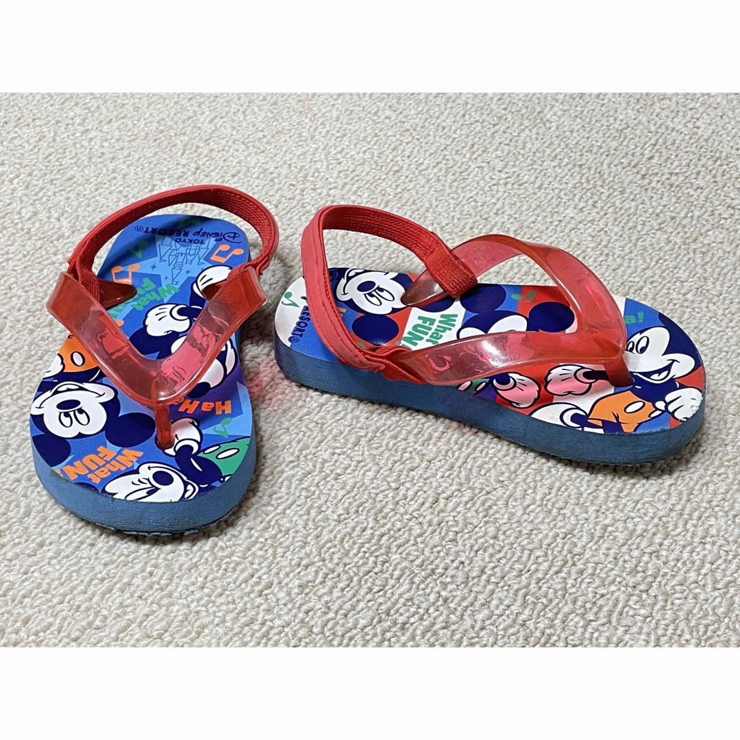 Disney(ディズニー)の【Disney】ディズニーリゾート ビーチサンダル 子供用 15-16 キッズ/ベビー/マタニティのキッズ靴/シューズ(15cm~)(サンダル)の商品写真