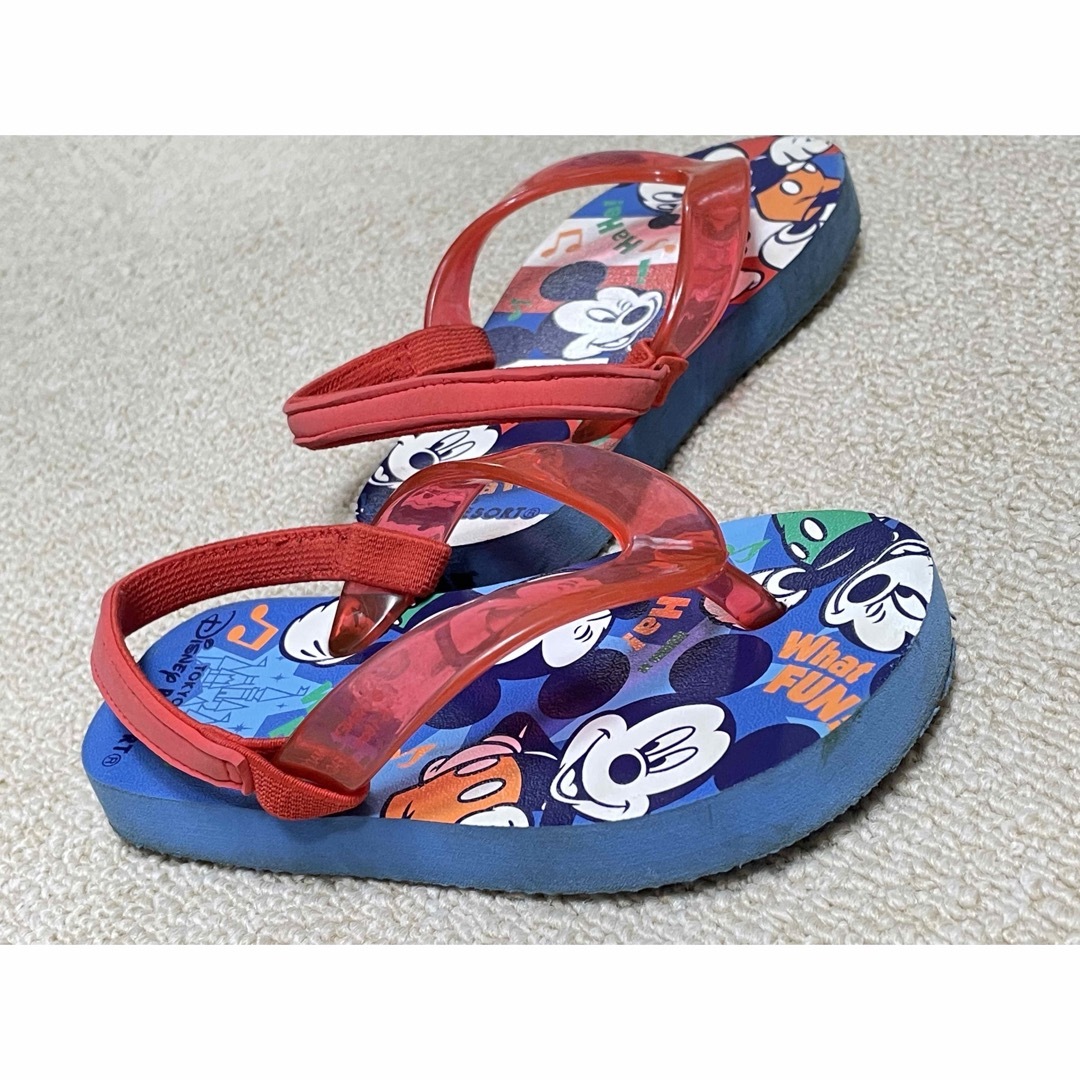 Disney(ディズニー)の【Disney】ディズニーリゾート ビーチサンダル 子供用 15-16 キッズ/ベビー/マタニティのキッズ靴/シューズ(15cm~)(サンダル)の商品写真