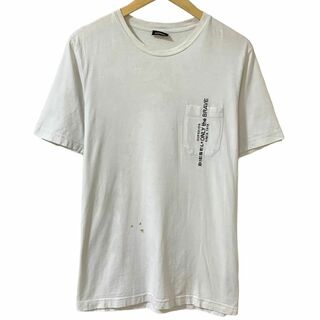 ディーゼル(DIESEL)のDIESEL ディーゼル 半袖 Tシャツ トップス ホワイト メンズ ブランド(Tシャツ/カットソー(半袖/袖なし))