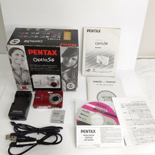 ペンタックス(PENTAX)のPENTAX Optio S6 WINERED　美品　デジタルカメラペンタックス(コンパクトデジタルカメラ)