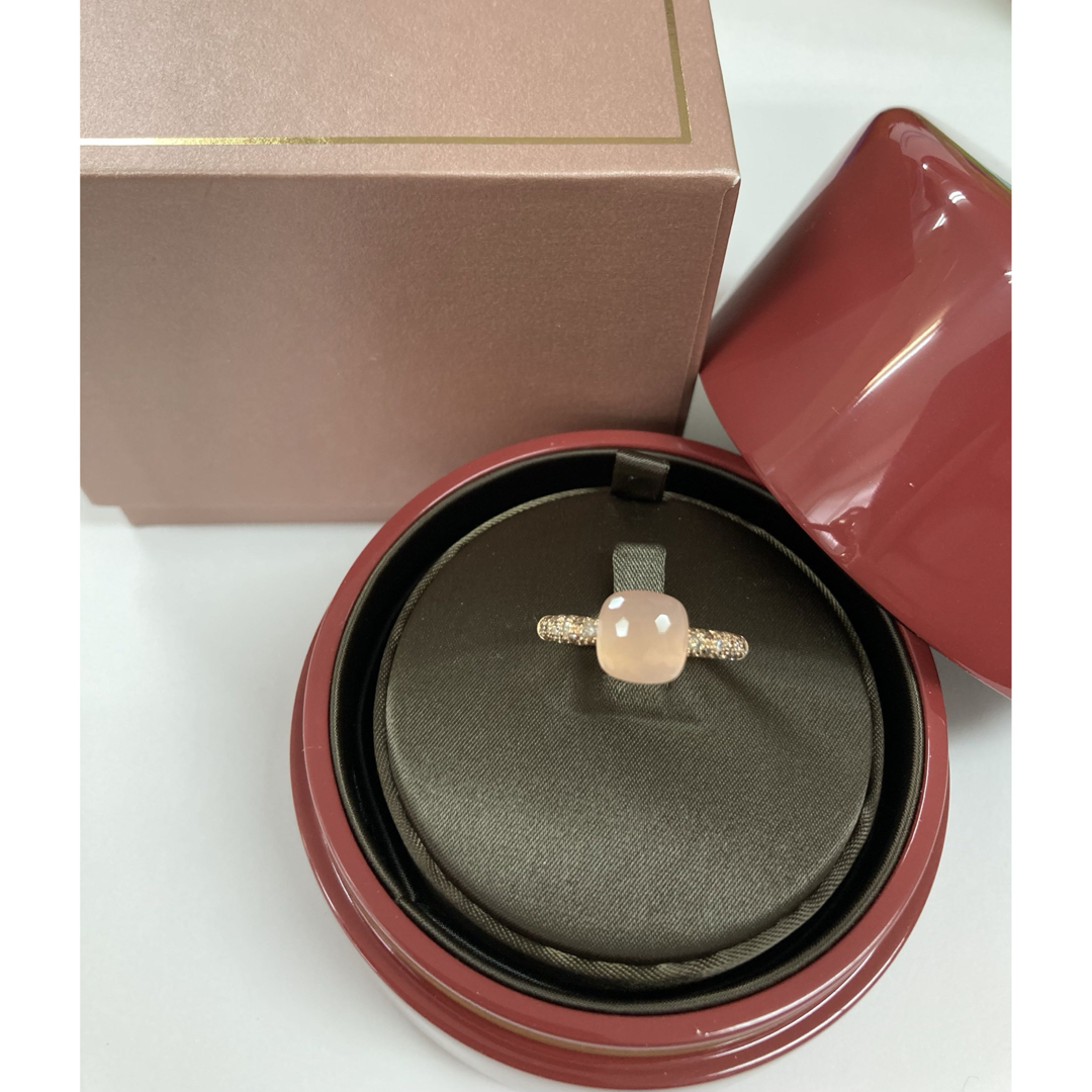 Pomellato(ポメラート)のポメラート　ヌード　プチ　リング　ローズクォーツ　ダイヤモンド　カルセドニー レディースのアクセサリー(リング(指輪))の商品写真