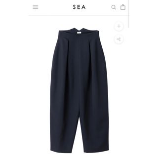 シー(SEA)の【美品】SEA  rie  サージトラウザーズ(カジュアルパンツ)