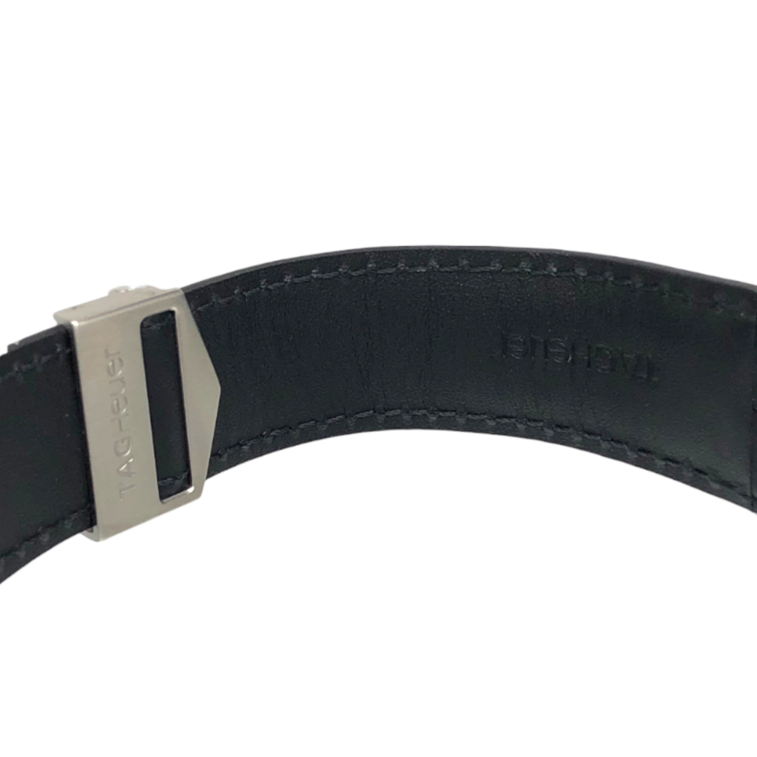 タグ・ホイヤー TAG HEUER カレラ キャリバー5 デイデイト WBN2013.FC6503 ブラック SS/アリゲーターレザーベルト メンズ 腕時計