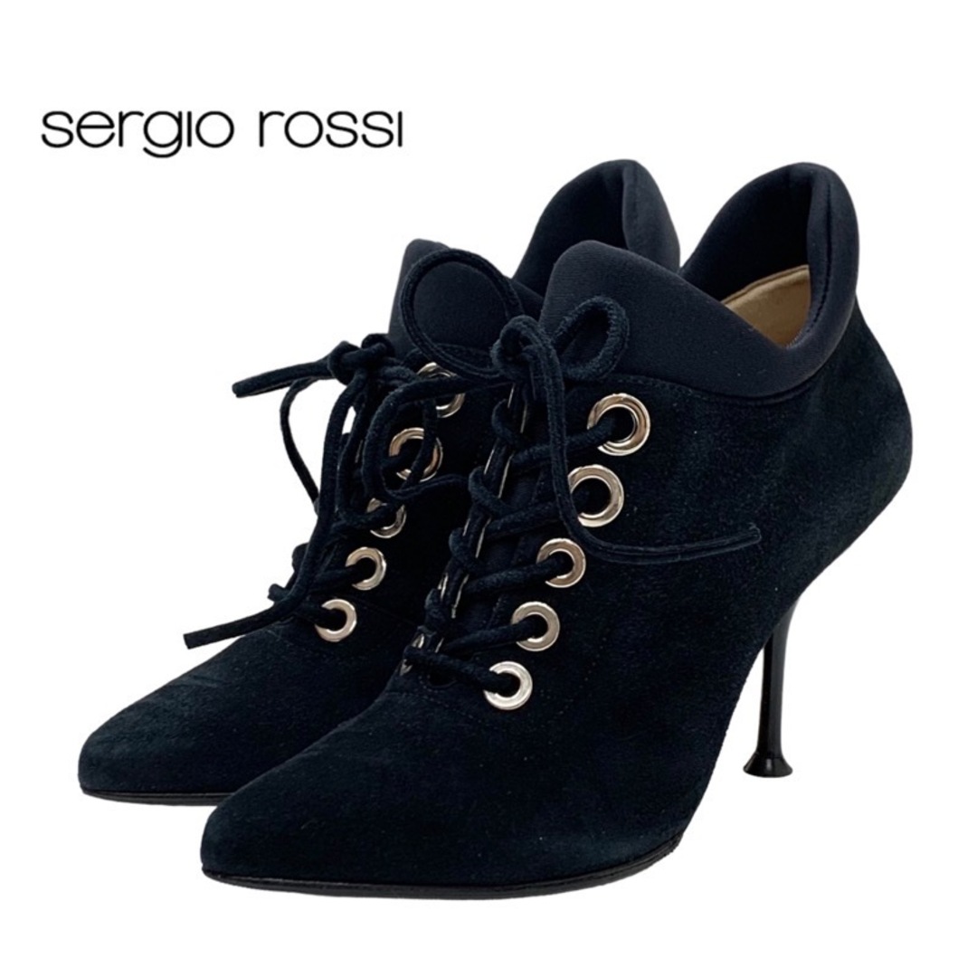 新品セルジオロッシ Sergiorossi スエードショートブーツ