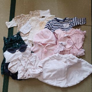 mikihouse - 2784 【超美品】 ミキハウス ロンパース 50 60 長袖 2way ...