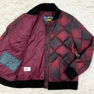 エディーバウアー(Eddie Bauer)の極美品 XL エディーバウアー ダウンジャケット スカイライナー 日の出タグ 赤(ダウンジャケット)