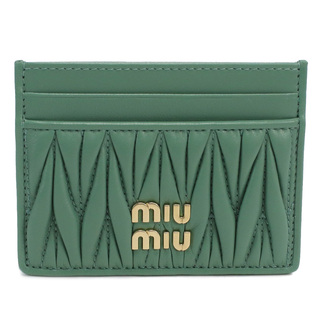 miumiu - MIUMIU ミュウミュウ 5MC076 カードケース SALVIA グリーン系 レディース