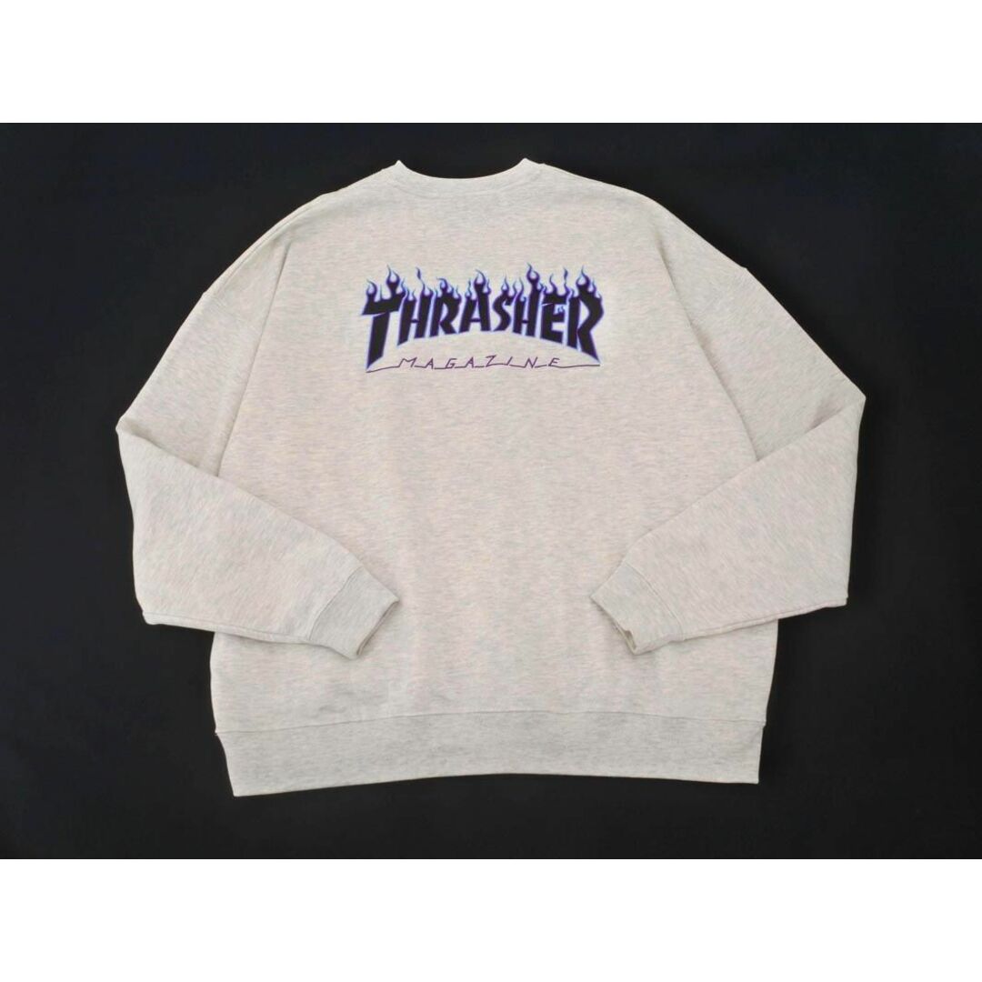 THRASHER(スラッシャー)のTHRASHER スラッシャー 裏起毛 ロゴ スウェット sizeL/グレー ◇■ メンズ メンズのトップス(スウェット)の商品写真