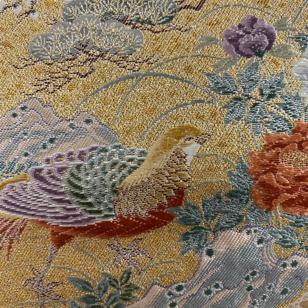 袋帯 美品 秀品 六通 正絹 【中古】の通販 by バイセル ラクマ店|ラクマ 袋帯 美品 秀品 六通 正絹