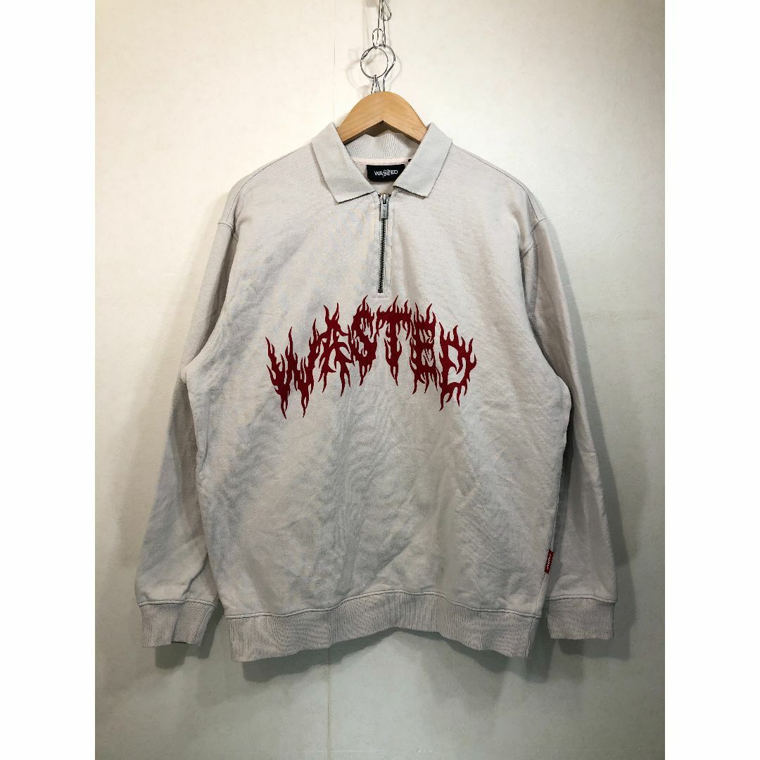 020113●  WASTED PARIS ハーフジップ スウェット M