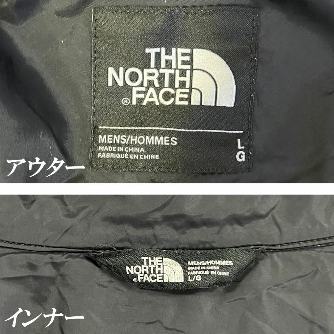 【K006】USA規格ノースフェイス マウンテンジャケット インナー付 刺繍ロゴ