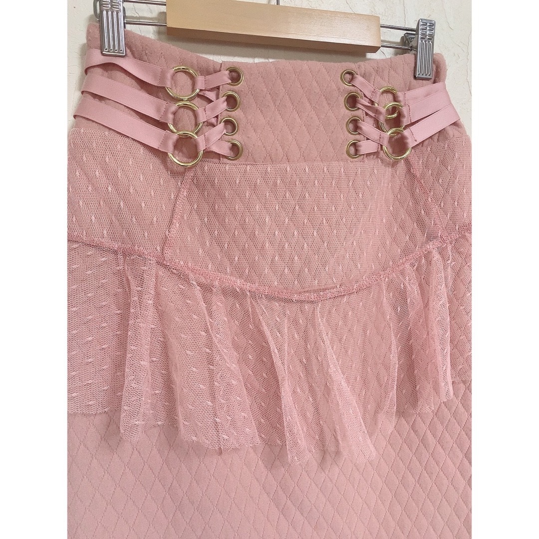 Crayme,(クレイミー)のcrayme, ペプラムスカート レディースのスカート(ひざ丈スカート)の商品写真