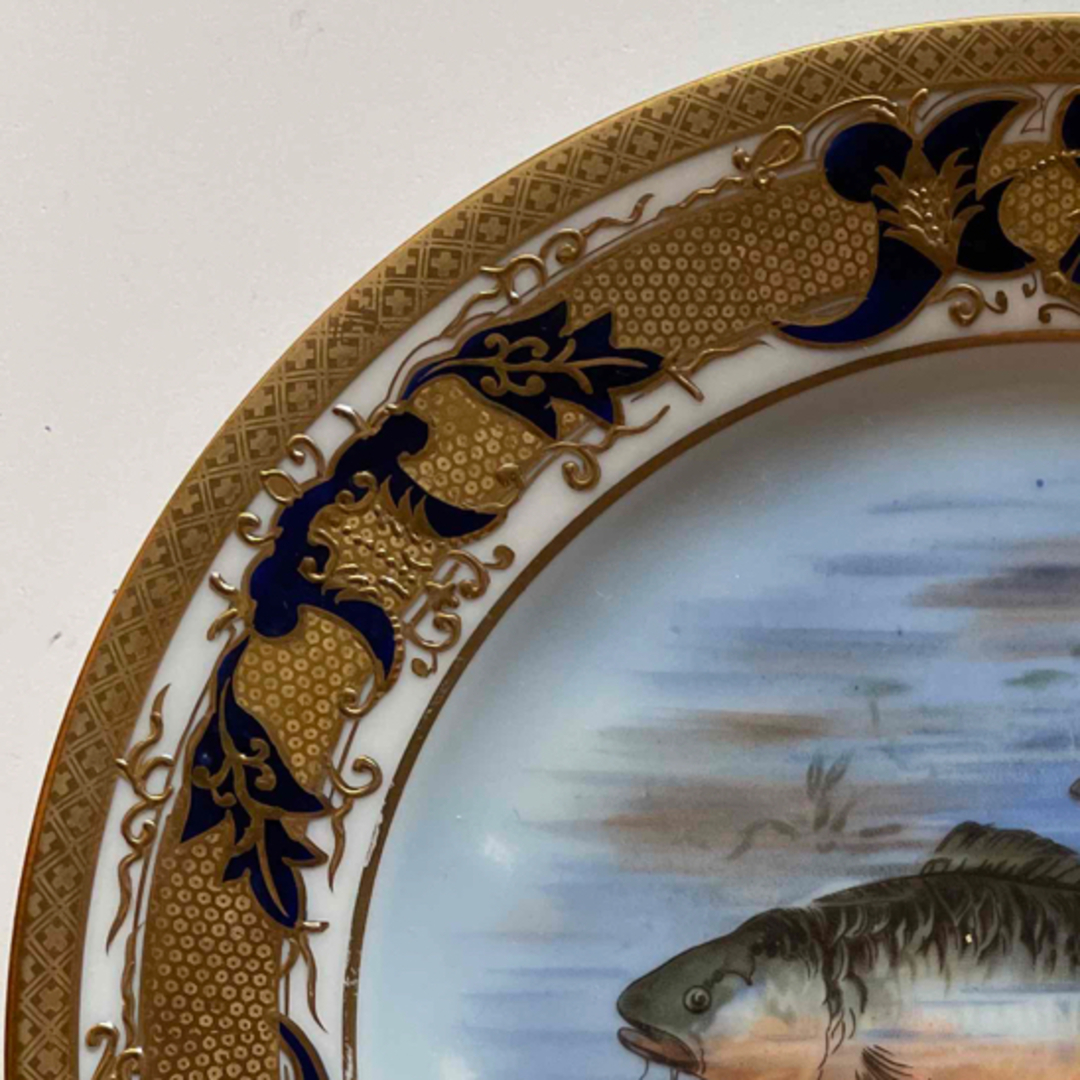 Noritake - オールドノリタケ・魚飾り皿・豪華金盛り・22cmの通販 by