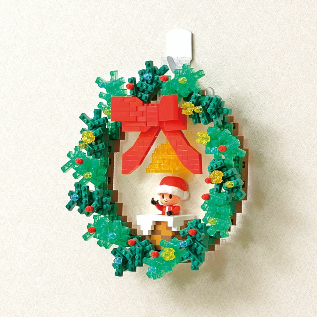 【在庫処分】ナノブロック クリスマスリース NBH_220 キッズ/ベビー/マタニティのおもちゃ(その他)の商品写真