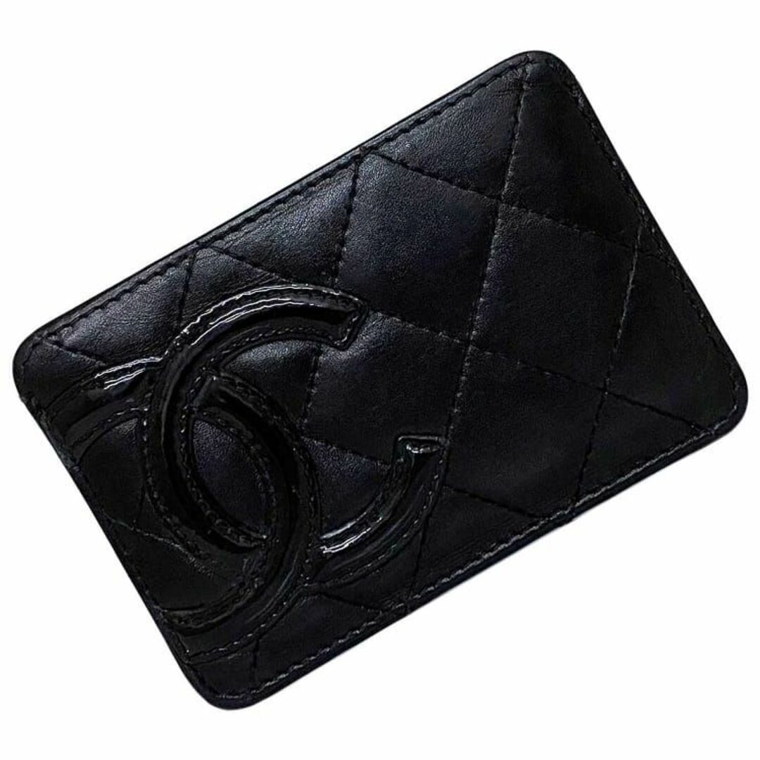 美品CHANEL シャネル カードケース カンボンライン 名刺入れ＆カード入れ黒