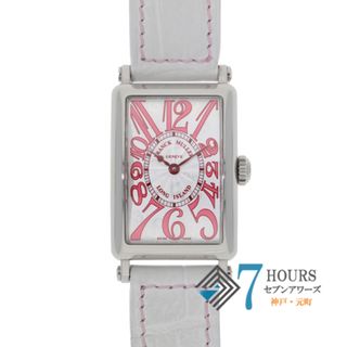 フランクミュラー(FRANCK MULLER)の【118273】FRANCK MULLER フランクミュラー  902QZJ ロングアイランド 日本限定500本 シルバーダイヤル SS/レザー（クロコ） クオーツ 当店オリジナルボックス 腕時計 時計 WATCH レディース 女性 女【中古】(腕時計)