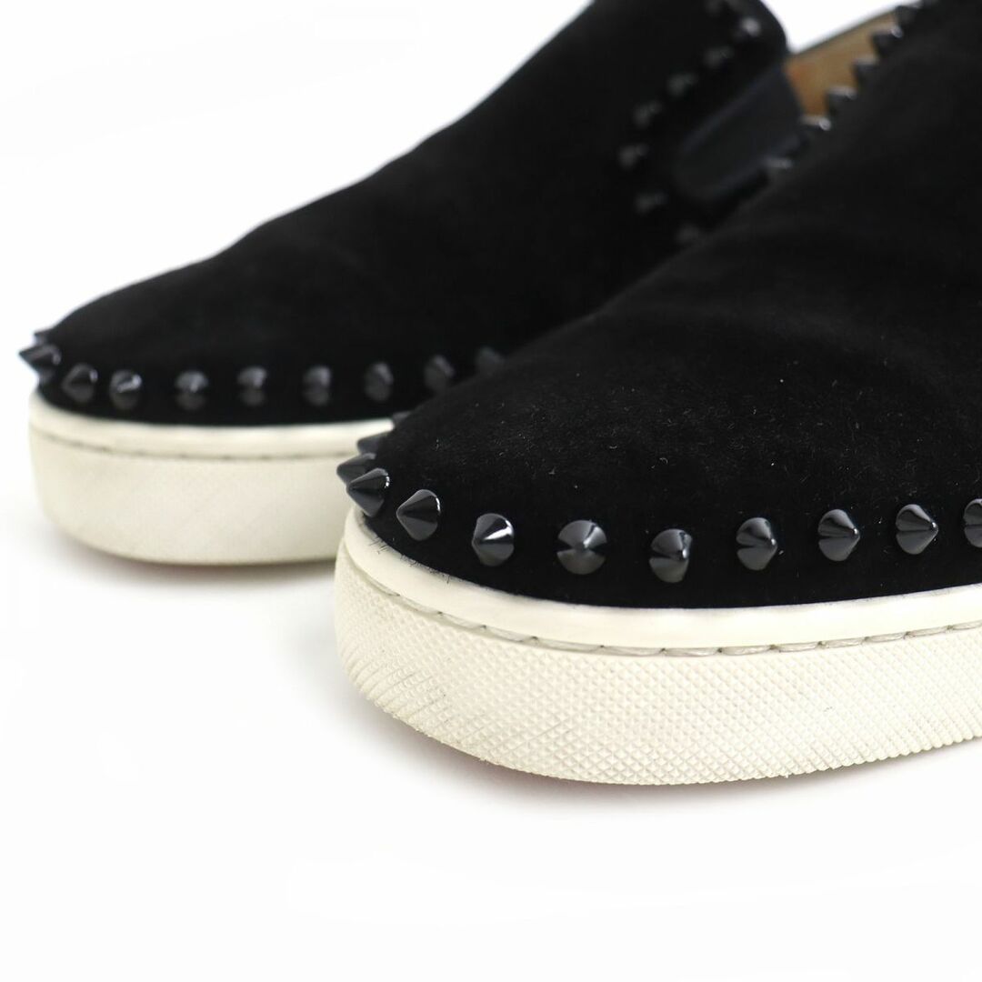 Christian Louboutin スタッズスリッポン 黒