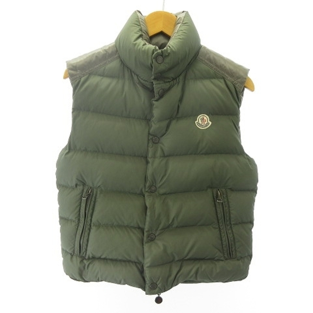 MONCLER CHEVAL GILET ダウンベスト カーキ サイズ0 約S