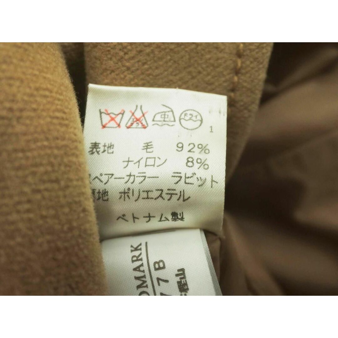 kumikyoku（組曲）(クミキョク)のKUMIKYOKU 組曲 ウール混 ファー 付 コート size2/ベージュ ◆■ レディース レディースのジャケット/アウター(その他)の商品写真