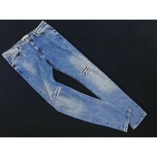 ザラ デニム/ジーンズ(メンズ)の通販 2,000点以上 | ZARAのメンズを ... ザラ メンズ ユーズド加工テーパードデニムオーバーオール M