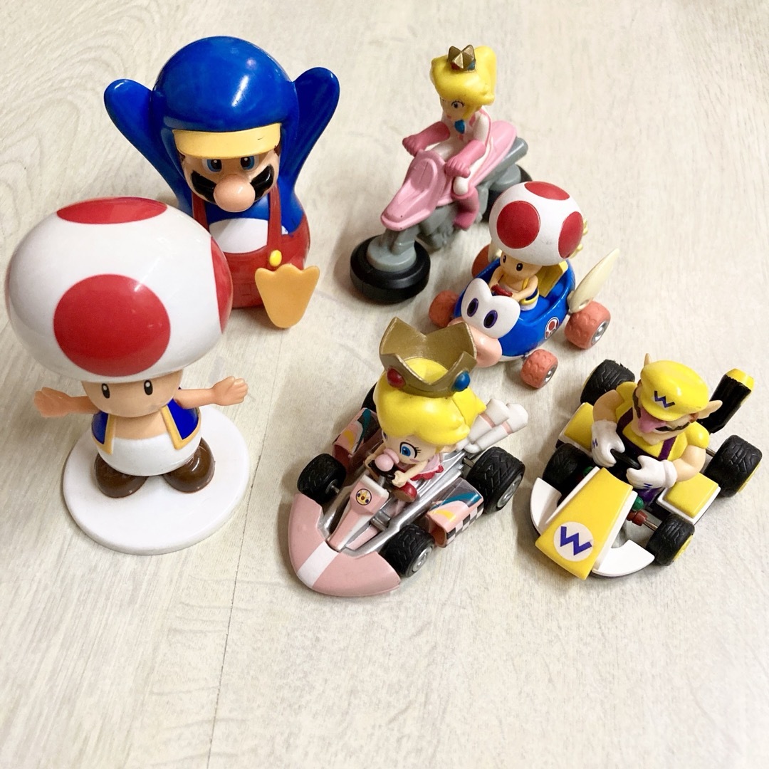 【貴重！マリオ！】フィギュア　おもちゃ　スーパーマリオ　プルバック　マリオカート | フリマアプリ ラクマ